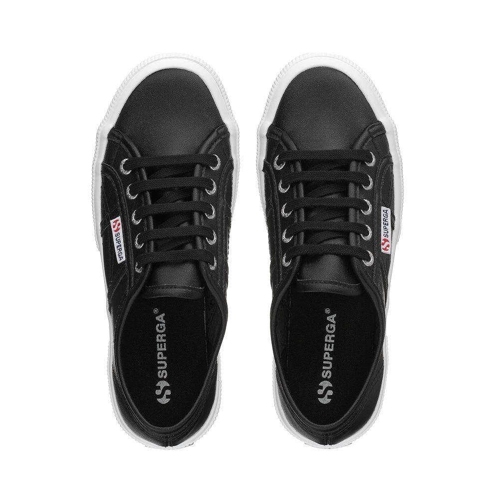 Superga 2750 Black Sneakers - Men's Sneakers USA | US6846329